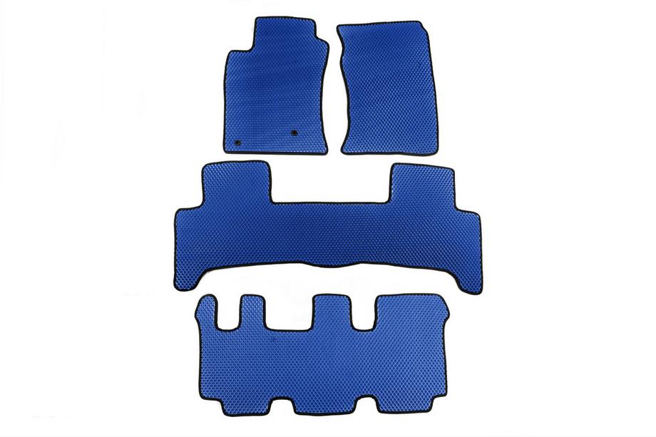 Toyota Land Cruiser Prado 120 2002–2009 EVA autokoberce do interiéru (3 rady, modré) Image