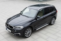 BMW X5 F15 2013–2018 Bočné nášľapy Shining V1 (2 ks, hliník) fotografia 1