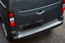 Peugeot Partner Tepee 2008–2018 Nerezové lišty na zadný nárazník OmsaLine fotografia 1