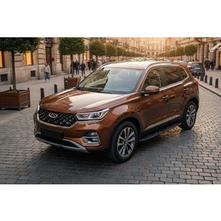 Bočné prahy Tayga Black (2 ks, hliník) Chery Tiggo 7 2020– fotografia 1
