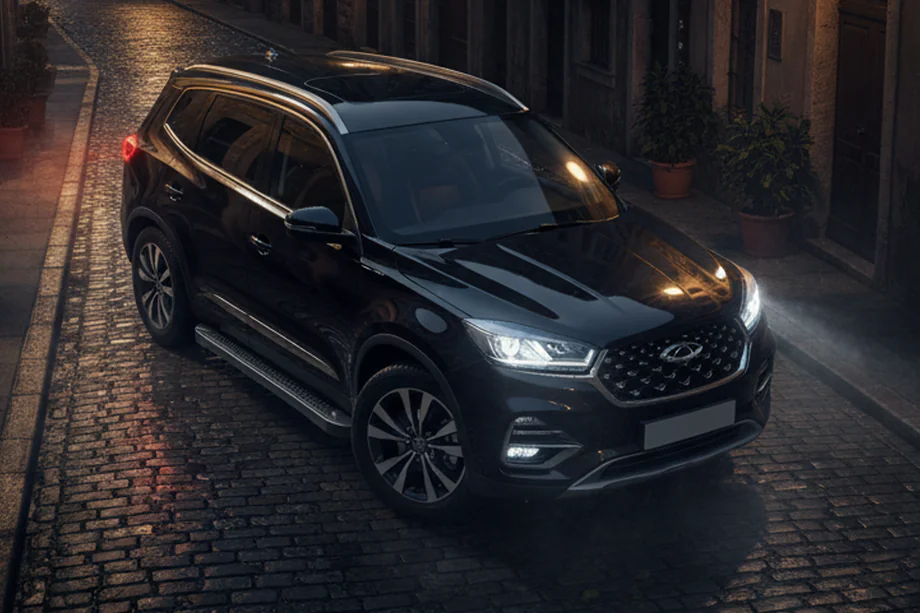 Chery Tiggo 8 2017– Bočné nášľapy Allmond Black (2 ks, hliník) Image