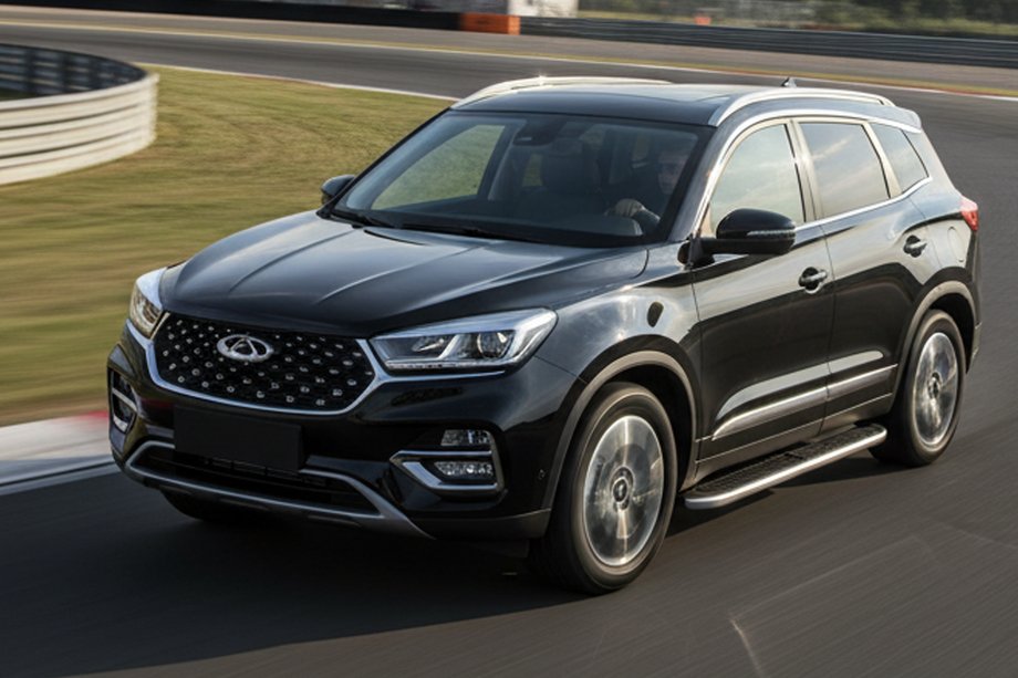Chery Tiggo 8 2017– Bočné nášľapy Tayga Grey (2 ks, hliník) Image