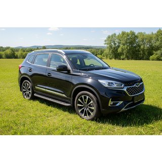 Bočné prahy Tayga Black (2 ks, hliník) fotografia 1