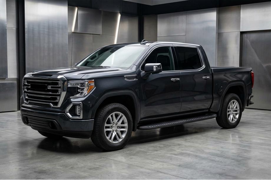 GMS Sierra 2019– Bočné prahy Tayga Black (2 ks, hliník) Image
