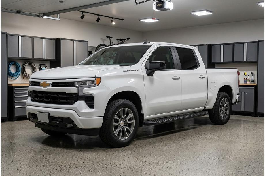 Chevrolet Silverado 2019– Bočné prahy Tayga Black (2 ks, hliník) Image