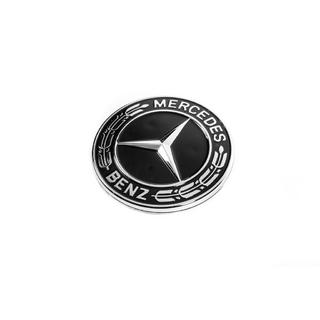 Záslepka namiesto emblému na kapotu Mercedes (čierna, 57 mm) fotografia 1