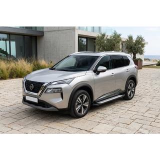 Bočné nášľapy Allmond Grey (2 ks, hliník) Nissan X-trail T33/Rogue 2022– fotografia 1