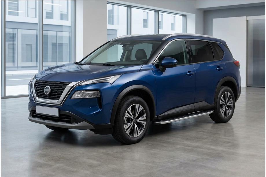Nissan X-trail T33/Rogue 2022– Bočné nášľapy Fullmond (2 ks, hliník) Fotografia 1