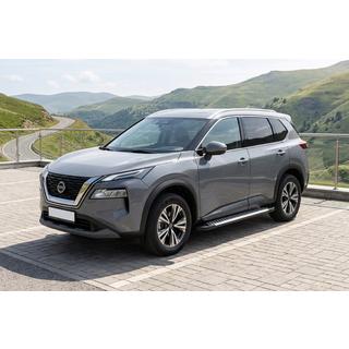 Bočné prahy Line (2 ks, hliník) Nissan X-trail T33/Rogue 2022– fotografia 1