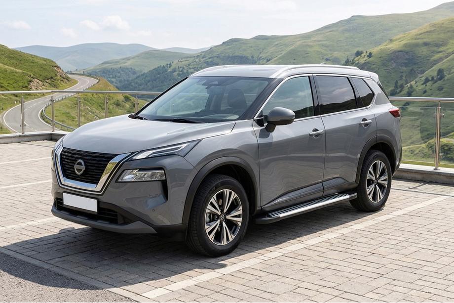 Nissan X-trail T33/Rogue 2022– Bočné prahy Line (2 ks, hliník) Image