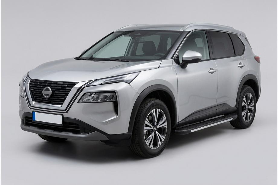 Nissan X-trail T33/Rogue 2022– Bočné prahy Bosphore Grey (2 ks, hliník) Image
