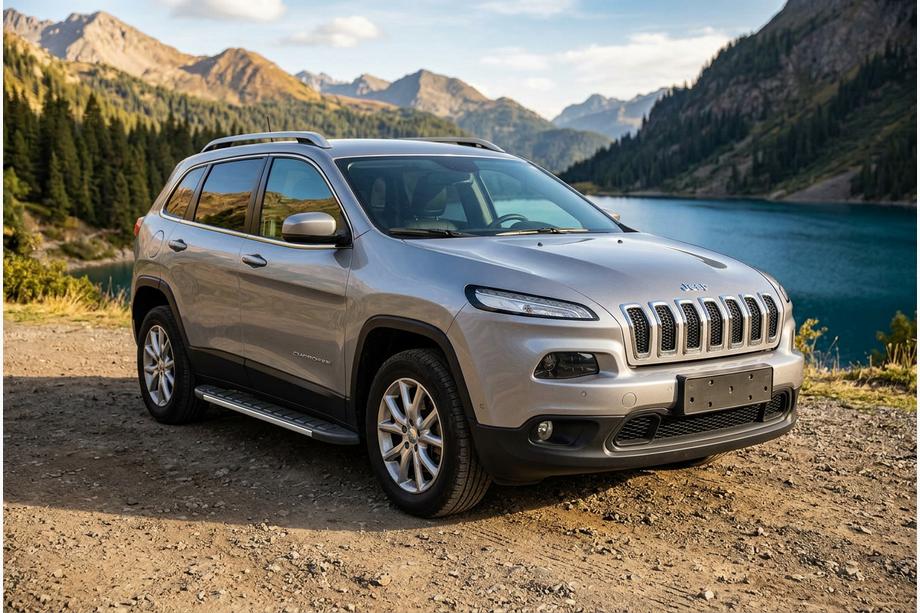 Jeep Cherokee KL 2013– Bočné nášľapy Duru (2 ks, hliník) Fotografia 1