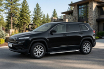 Jeep Cherokee KL 2013– Bočné nášľapy BlackLine (2 ks, hliník) fotografia 1