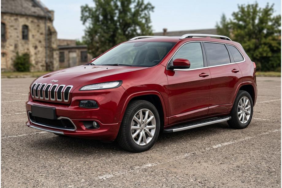 Jeep Cherokee KL 2013– Bočné nášľapy Fullmond (2 ks, hliník) Fotografia 1