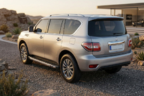 Nissan Armada 2016–2024 Bočné nášľapy BlackLine (2 ks, hliník) fotografia 1