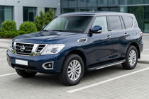 Nissan Armada 2016–2024 Bočné prahy Bosphore Grey (2 ks, hliník) fotografia 1
