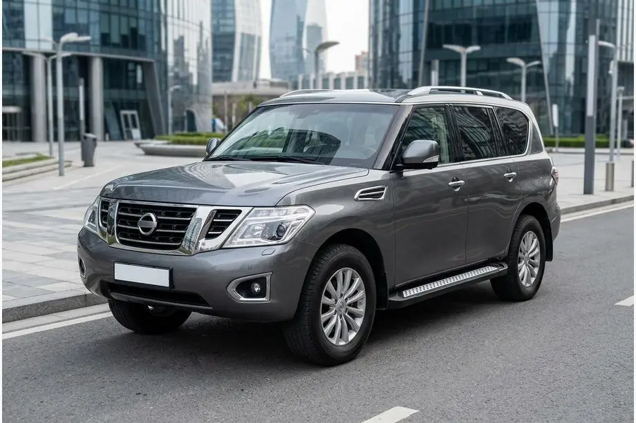 Nissan Armada 2016–2024 Bočné nášľapy Vision New Black (2 ks, hliník) Fotografia 1