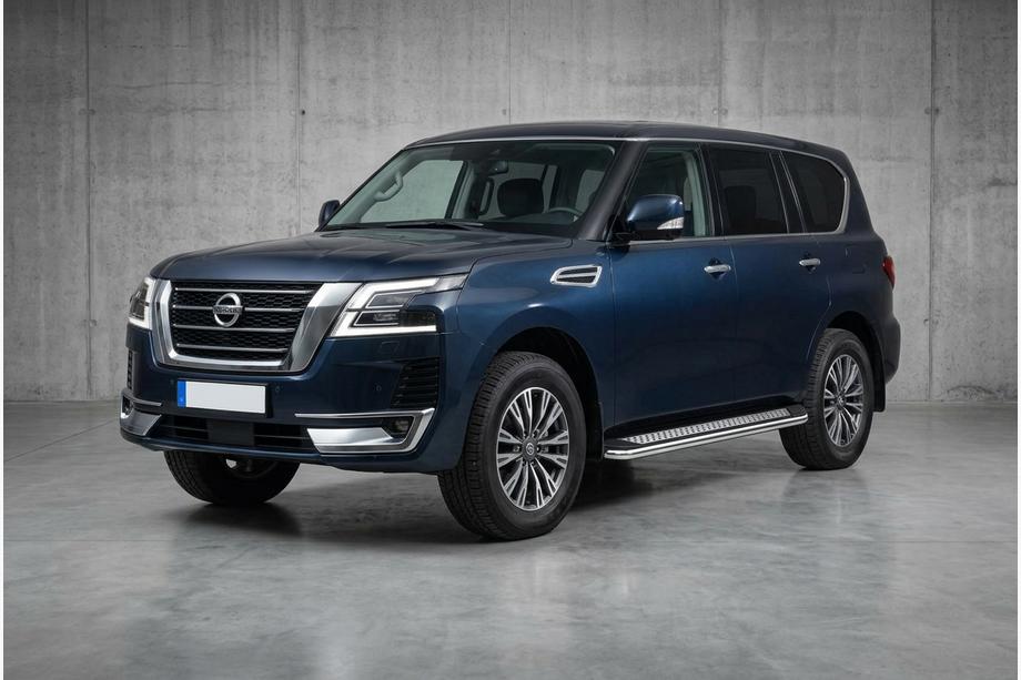 Nissan Armada 2016–2024 Bočné nášľapy Maydos V2 (2 ks, hliník) Image