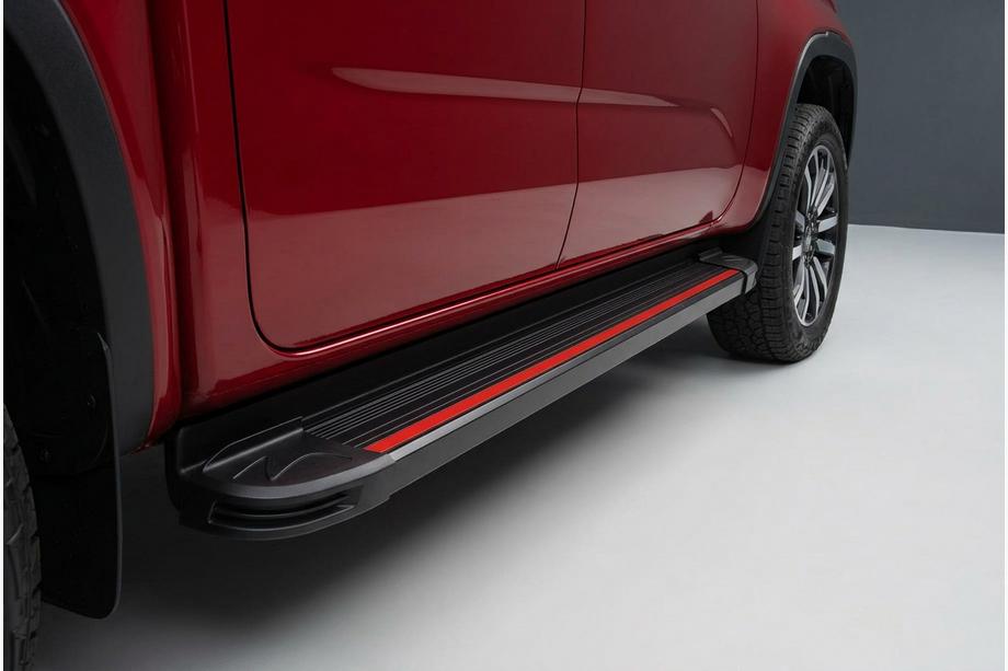 Volkswagen Amarok 2022– Bočné nášľapy Maya Red (2 ks., hliník) Image