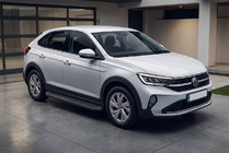 Volkswagen Taigo 2020– Bočné prahy Tayga Black (2 ks, hliník) fotografia 1