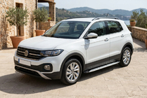 Volkswagen T-Cross 2019– Bočné nášľapy Shining V1 (2 ks, hliník) fotografia 1