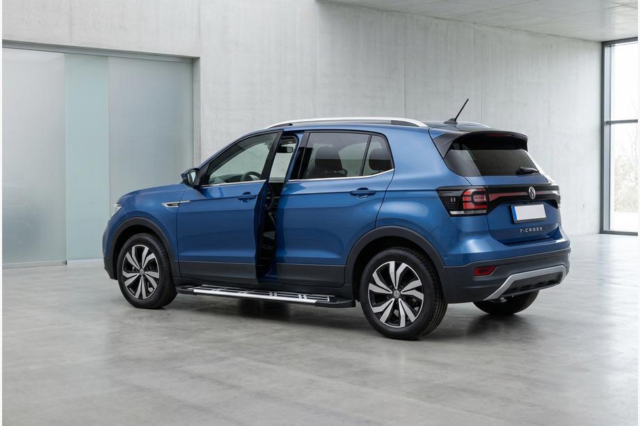 Volkswagen T-Cross 2019– Bočné nášľapy Sunrise (2 ks, hliník) Image