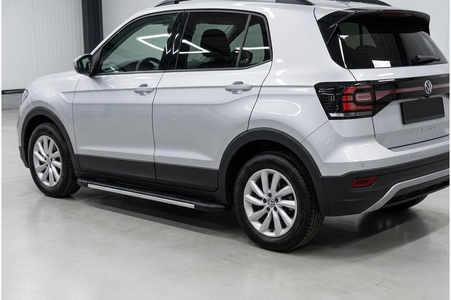 Volkswagen T-Cross 2019– Bočné prahy Bosphore Grey (2 ks, hliník) Image