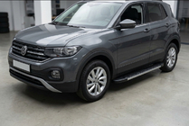 Volkswagen T-Cross 2019– Bočné nášľapy Duru (2 ks, hliník) fotografia 1