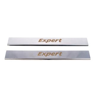Nástupné lišty prahov (Carmos, 2 ks, nerez) Peugeot Expert 2007–2016 fotografia 2