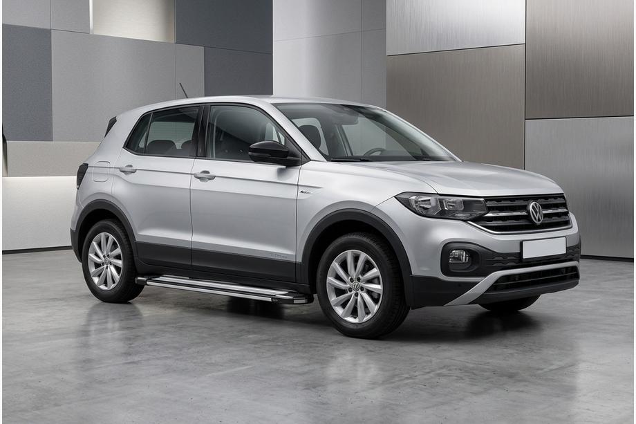 Volkswagen T-Cross 2019– Bočné nášľapy Rainbow (2 ks, hliník) Image