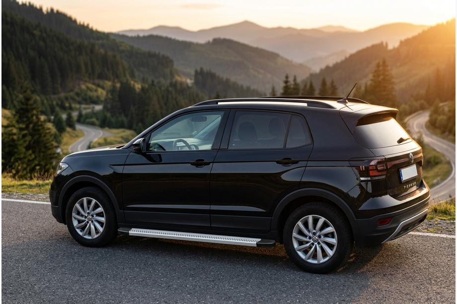 Volkswagen T-Cross 2019– Bočné nášľapy Maya V2 (2 ks, hliník) Image