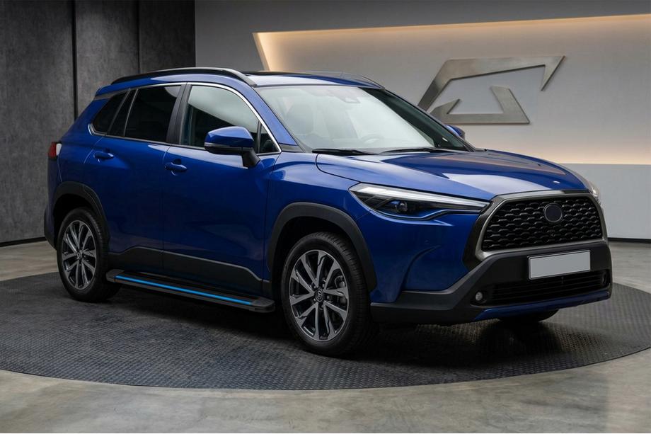 Toyota Corolla Cross 2020– Bočné nášľapy Maya Blue (2 ks, hliník) Image