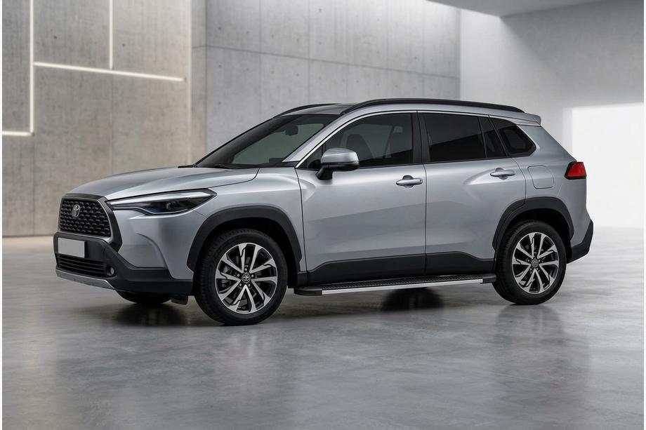 Toyota Corolla Cross 2020– Bočné nášľapy Maya V1 (2 ks, hliník) Fotografia 1