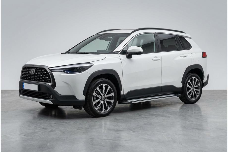 Toyota Corolla Cross 2020– Bočné nášľapy Rainbow (2 ks, hliník) Image