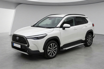 Toyota Corolla Cross 2020– Bočné prahy Line (2 ks, hliník) fotografia 1