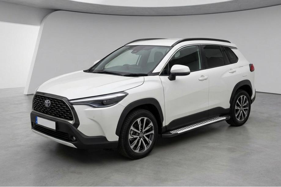 Toyota Corolla Cross 2020– Bočné prahy Line (2 ks, hliník) Image