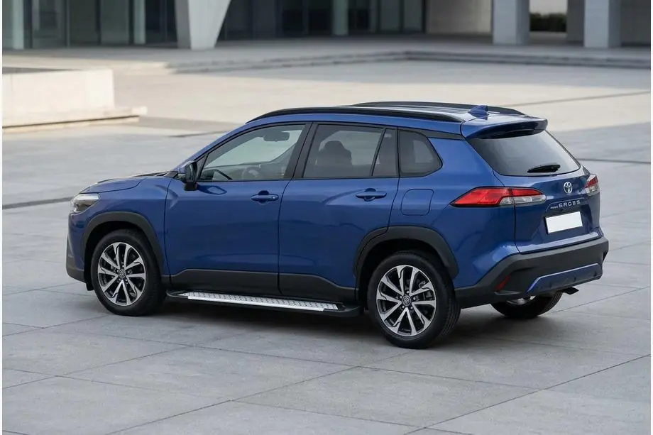 Toyota Corolla Cross 2020– Bočné nášľapy Allmond Grey (2 ks, hliník) Fotografia 1