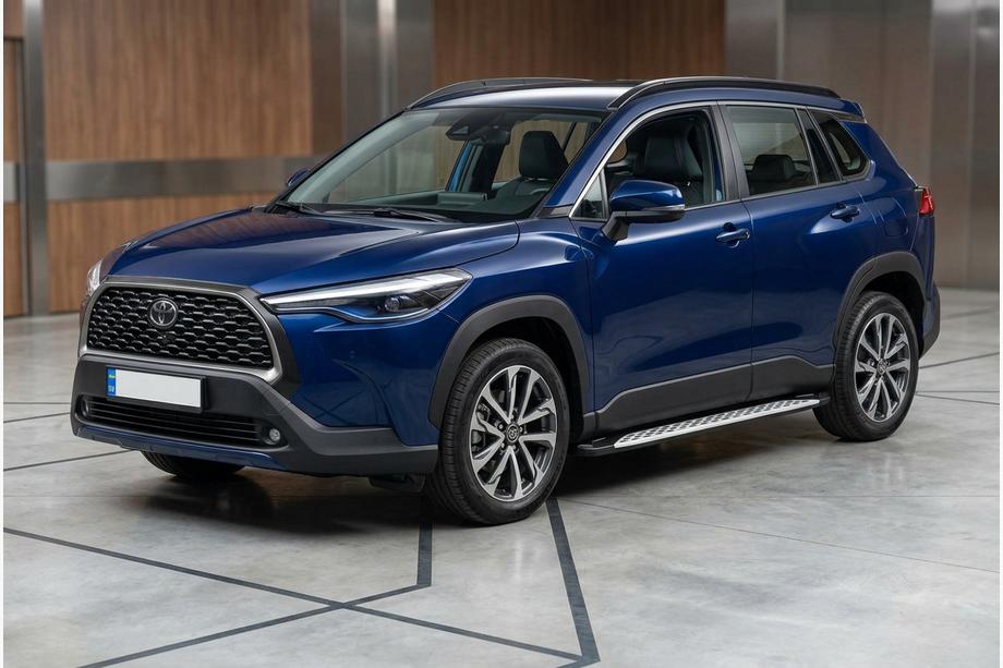 Toyota Corolla Cross 2020– Bočné nášľapy Shining V1 (2 ks, hliník) Image
