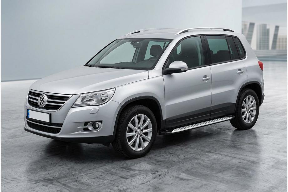 Volkswagen Tiguan 2007–2016 Bočné nášľapy Shining V1 (2 ks, hliník) Image