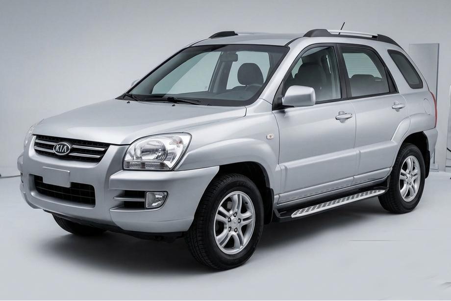 Kia Sportage 2004–2010 Bočné nášľapy Shining V1 (2 ks, hliník) Image