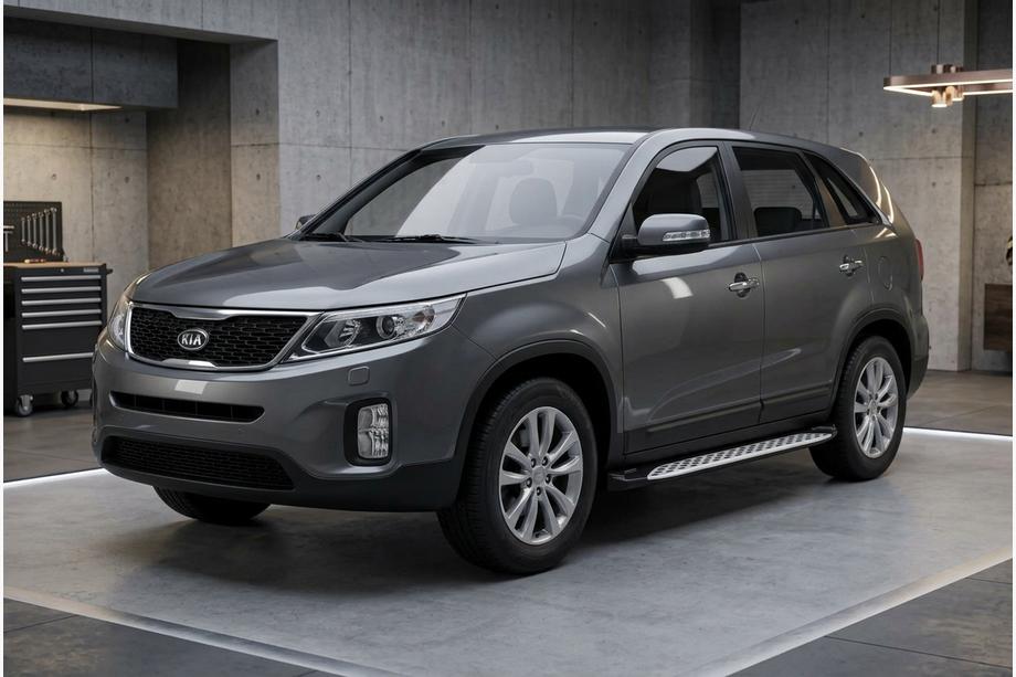 Kia Sorento II XM 2009–2014 Bočné nášľapy Shining V1 (2 ks, hliník) Image