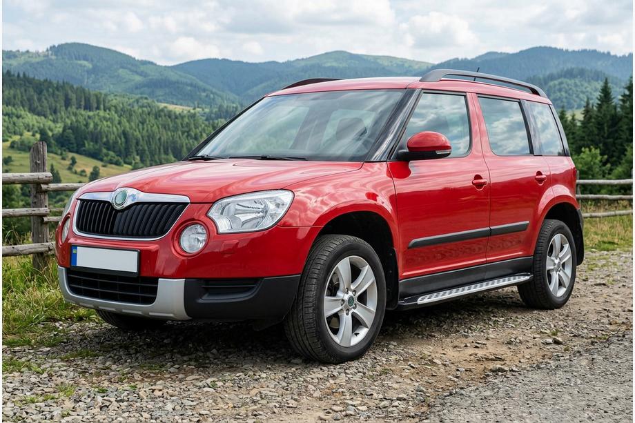 Skoda Yeti 2009–2017 Bočné nášľapy Shining V1 (2 ks, hliník) Image