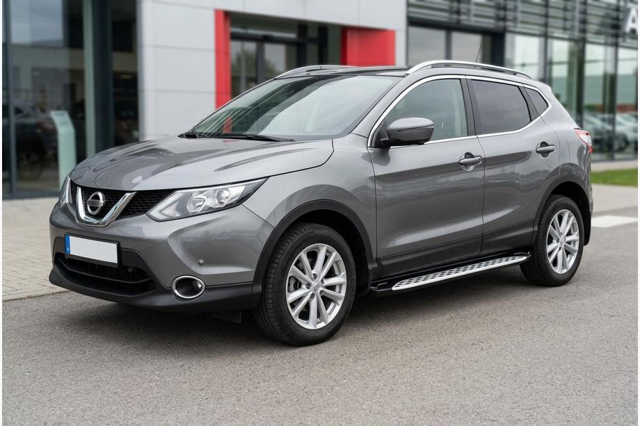 Nissan Qashqai 2014–2021 Bočné nášľapy Shining V1 (2 ks, hliník) Fotografia 1
