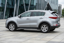 Kia Sportage 2015–2021 Bočné nášľapy Shining V1 (2 ks, hliník) fotografia 1