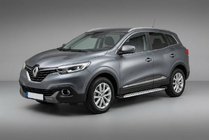Renault Kadjar 2015–2022 Bočné nášľapy Shining V1 (2 ks, hliník) fotografia 1