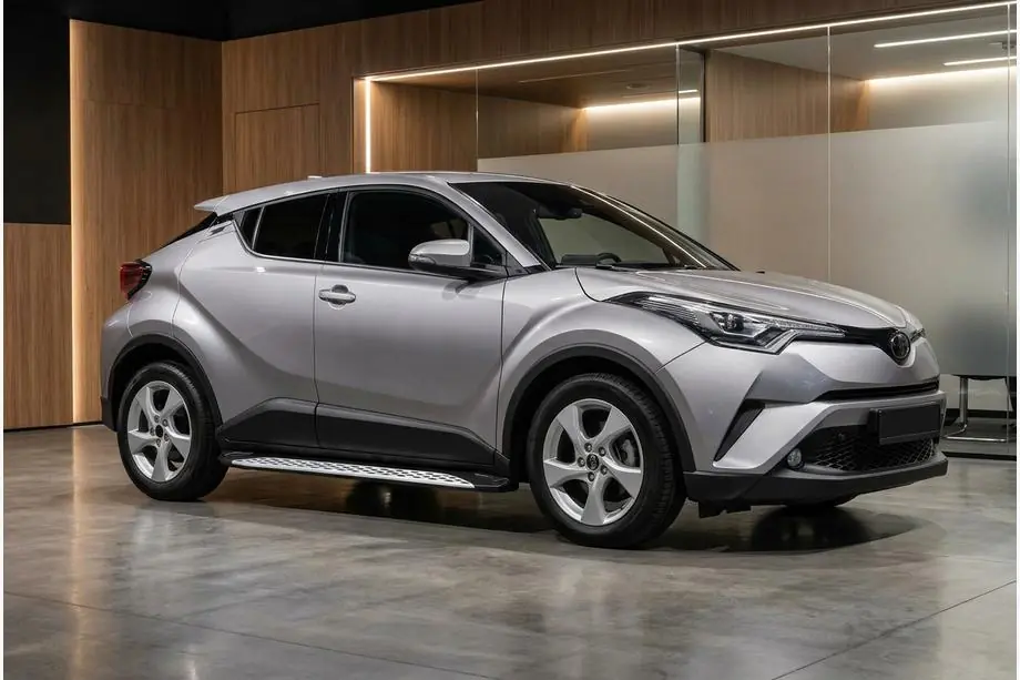 Toyota C-HR 2016–2023 Bočné nášľapy Shining V1 (2 ks, hliník) Fotografia 1