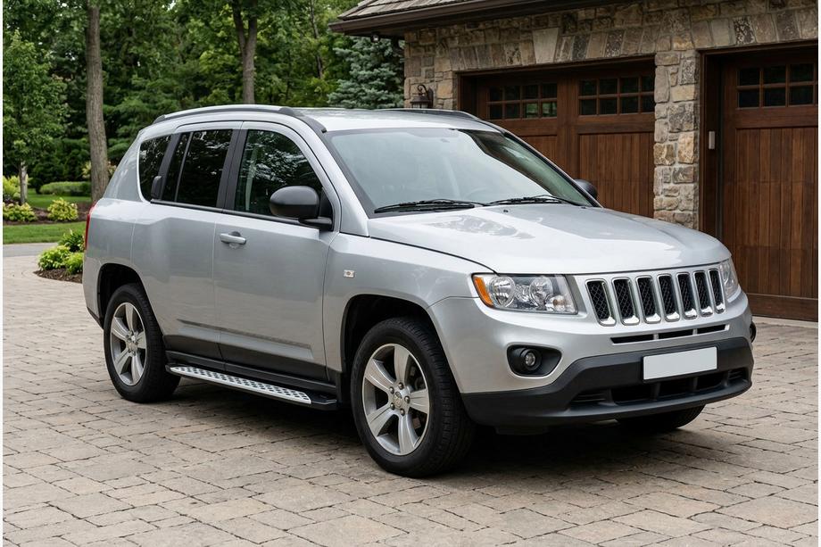 Jeep Compass 2006–2016 Bočné nášľapy Shining V1 (2 ks, hliník) Image