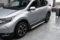 Honda CRV 2017–2022 Bočné nášľapy Shining V1 (2 ks, hliník) fotografia 1