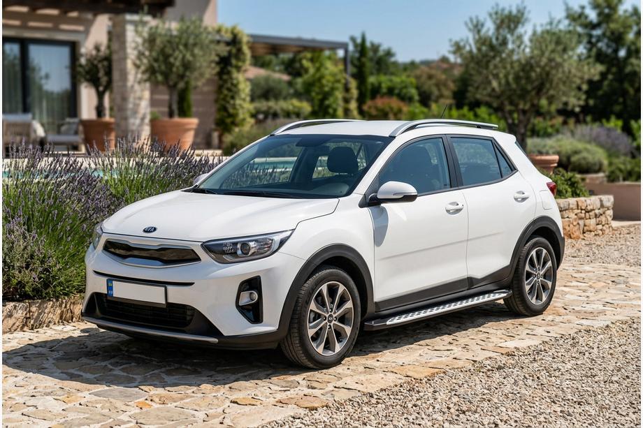 Kia Stonic 2017– Bočné nášľapy Shining V1 (2 ks, hliník) Image