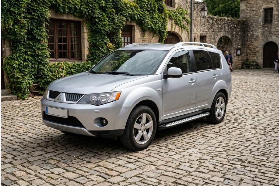 Mitsubishi Outlander 2006–2012 Bočné nášľapy Shining V1 (2 ks, hliník) Image
